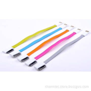 USB a/M to 30 Pin Dock, Bracelet USB Charging Cable for Smartphone, for iPhone4/4s
